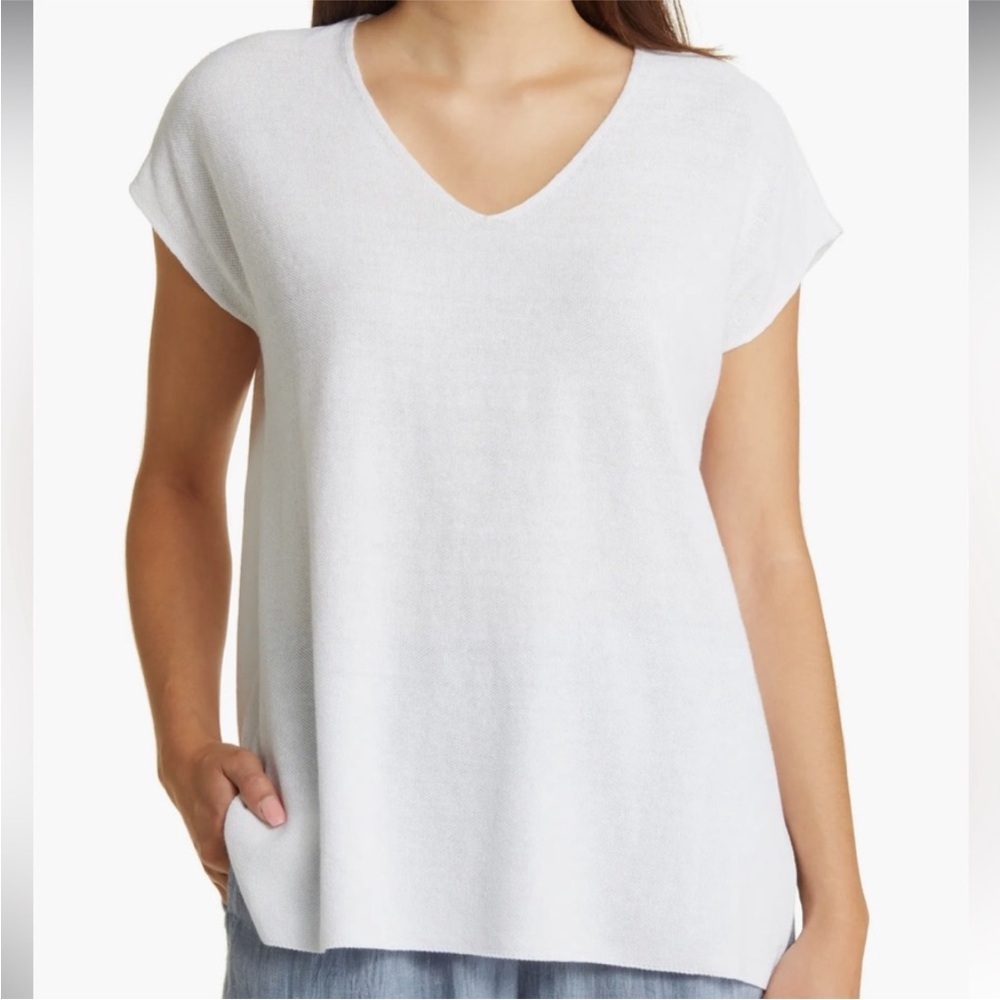 Eileen Fisher Organic Linen/Cotton Oversized Square Top